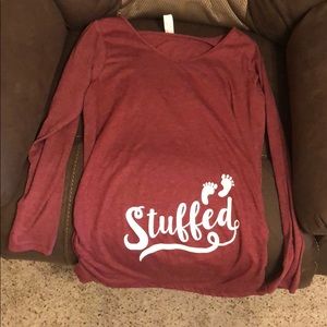 “Stuffed” maternity shirt.